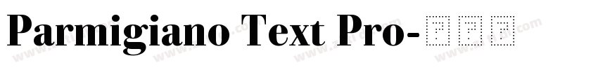 Parmigiano Text Pro字体转换
